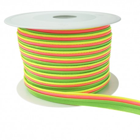 Paspel dreifarbig neon - 25m