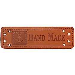 Label "Handmade" mit Ankermotiv - 10 St.
