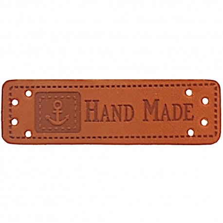 Label "Handmade" mit Ankermotiv - 10 St.