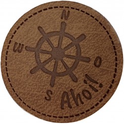 Label "Handmade" With Anchor - 10 pcs.