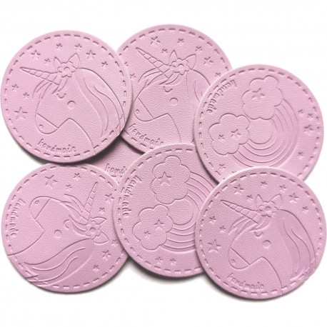 Etiquette "Handmade" avec ancre - 10 pcs.