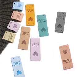 Fold Label "Made With Love" - 10 pcs.
