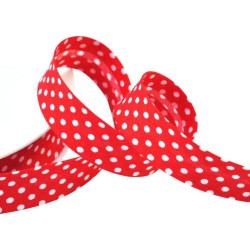 Schrägband gemustert