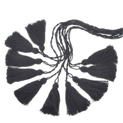 BW-Quaste schwarz - 10 St.