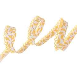 Schrägband Banane mit Borte - 12m