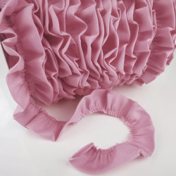 Rüsche uni ohne Paspel - 25m