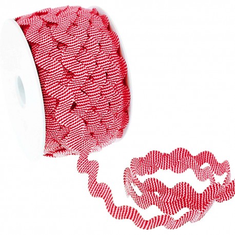 Zackenlitze gestreift 12mm - 25m