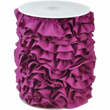 Uni Rüsche 35mm Polyester - 25m Uni Rüsche 35mm Polyester - 25m