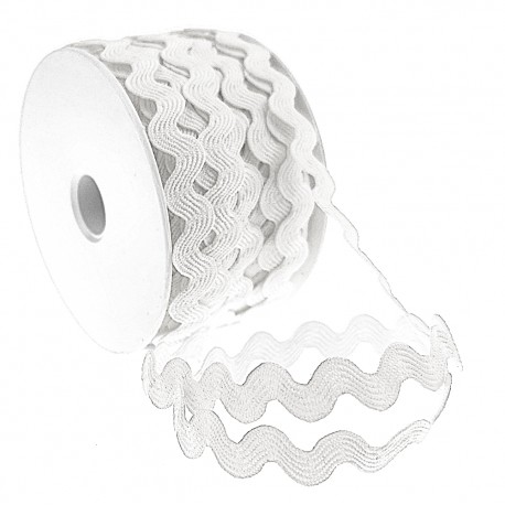 Zackenlitze uni 12mm - 25m