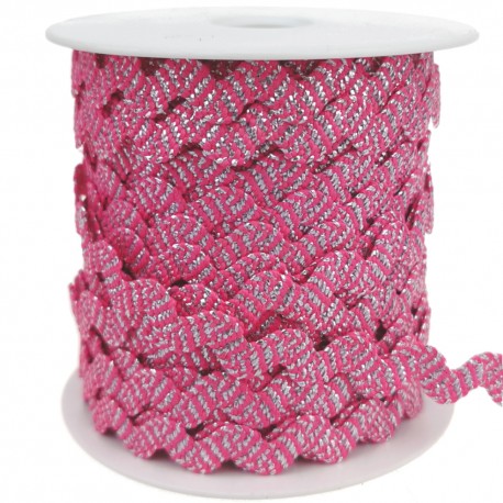 Zackenlitze 12mm mit Lurex - 25m