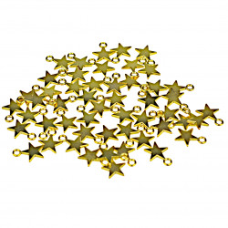 Kleine Metallfarbene Sterne gold - 50St.