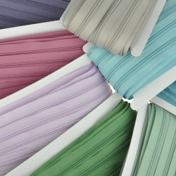 Endlos-Spiralzipper #3, Variante 1 - 5 x 10m + 5 x 30 Schieber
