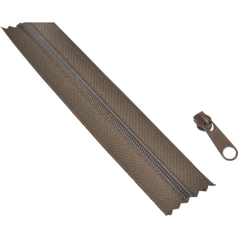 10m fermeture fine + 30 curseurs - 0291 tabac