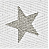 12m - Sternenband silber 25mm breit