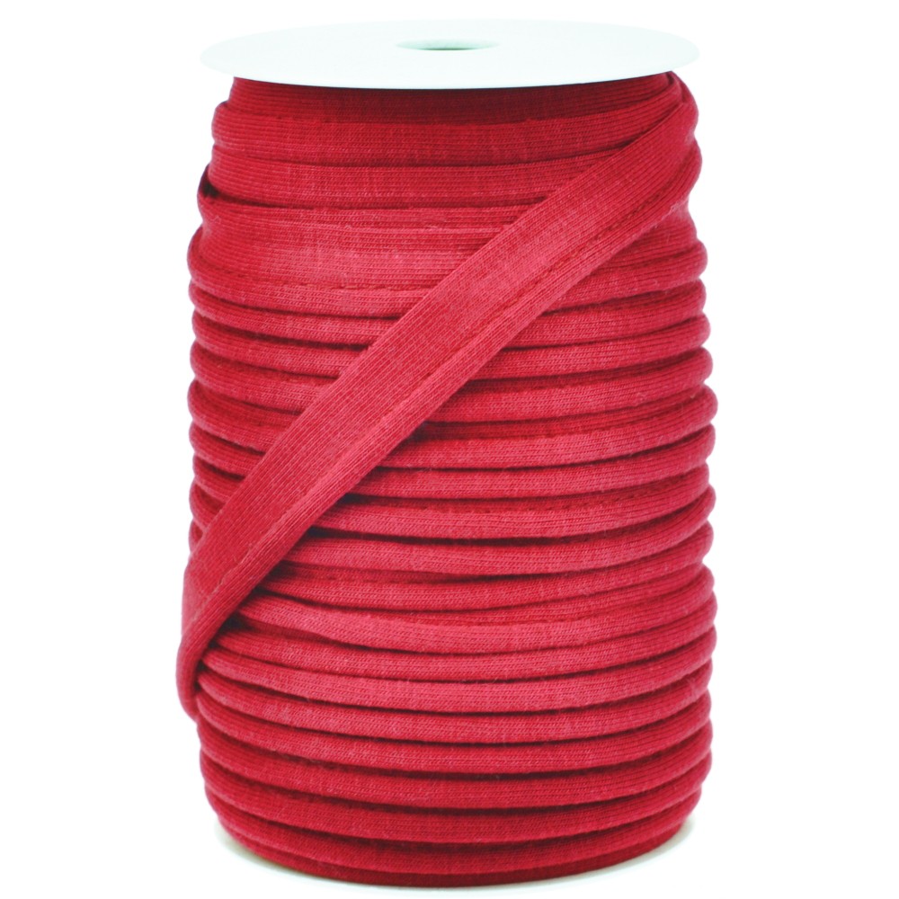 20m - 0057 RED - Paspelband Jersey 15 mm