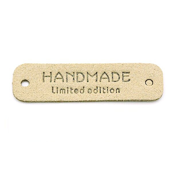 Lang & klappbar - Aufschrift "Handmade - Limited Edition" auf natur