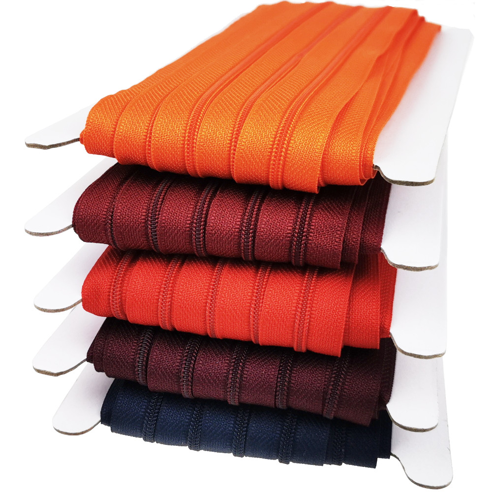 Variante 3 - 5x10m SR3 + 5x30 Schieber in orange, weinrot, rot, beere, marine