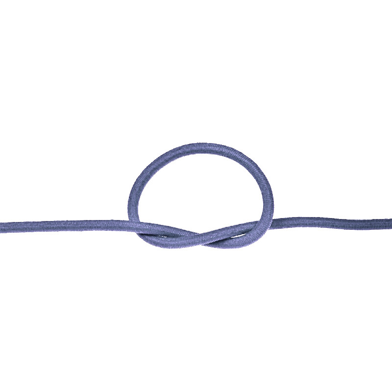 50m - 0398 Gummikordel 2mm Diameter, taubenblau