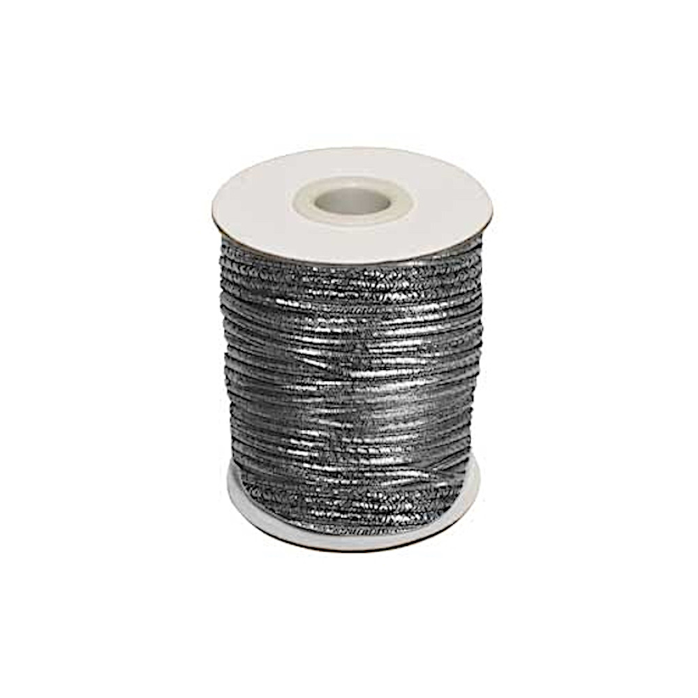 50m - 0001 Metallic Lurex silber 1,5mm Diameter