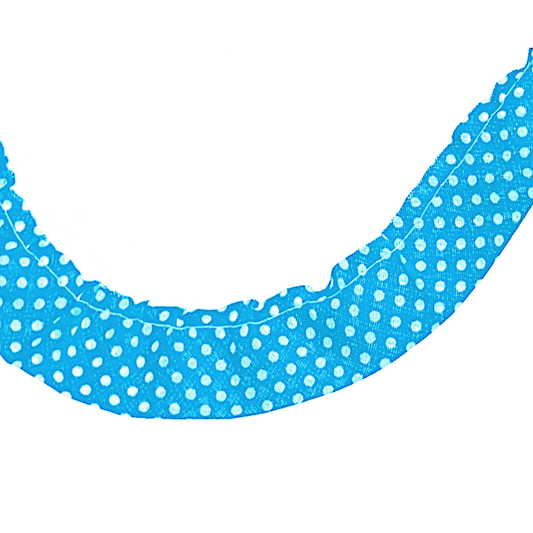 25m - 3118 Weiße Punkte auf blau-türkis