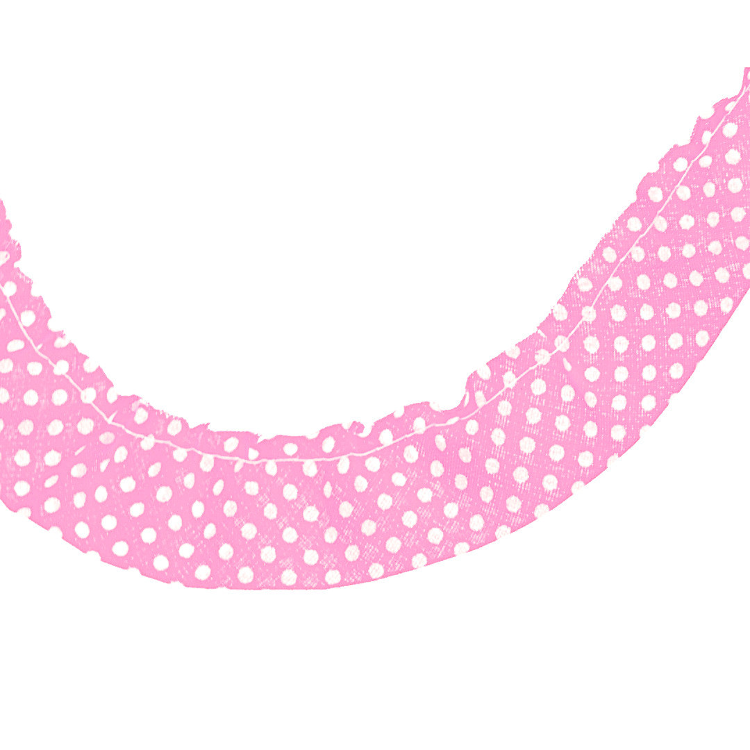 25m - 3121 Weiße Punkte auf rosa